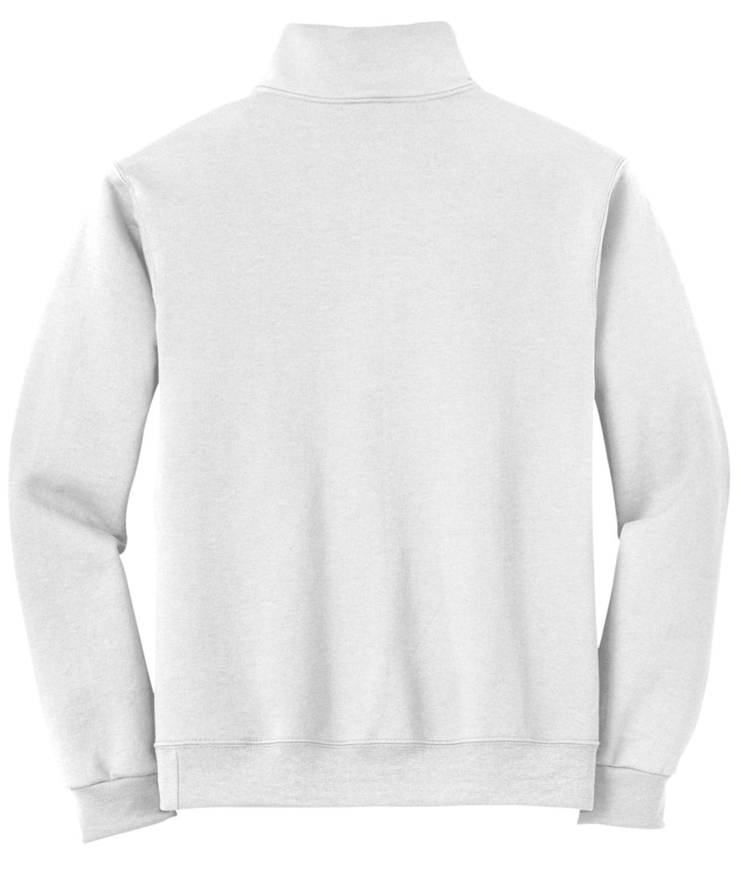 Haute Honor Quarter-zip Sweatshirt in White - Haute HonorSmallcolor