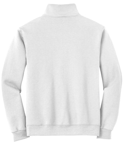 Haute Honor Quarter-zip Sweatshirt in White - Haute HonorSmallcolor