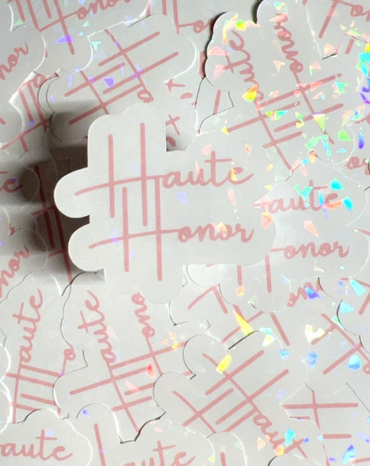 Haute Honor Sticker (Pink) - Haute Honorcolor